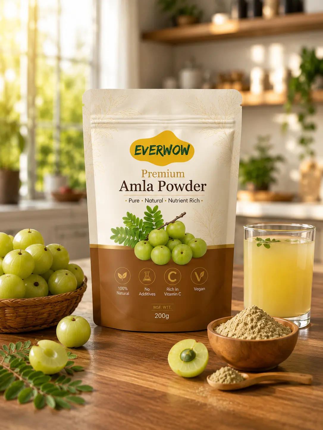 Benefits of EVERWOW Premium Amla Powder Rich in Natural Vitamin C and Antioxidants Amla Powder Benefits